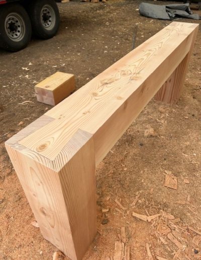 High-quality wooden timber for framing and building projects, crafted by Bytown Timberworks.