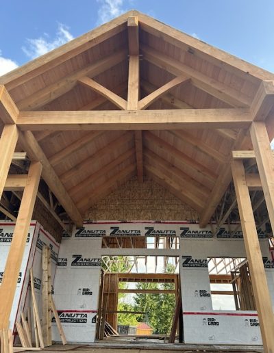 High-quality wooden framing and craftsmanship by Bytown Timberworks.